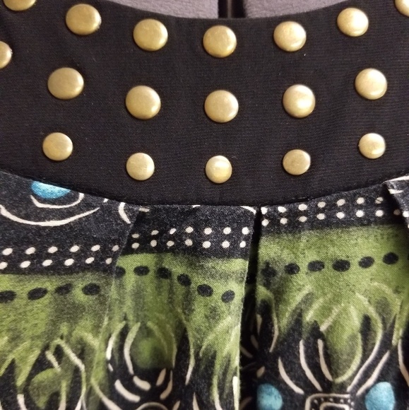 3X Elementz Sleeveless Dress with Gold Accents - Picture 2 of 3